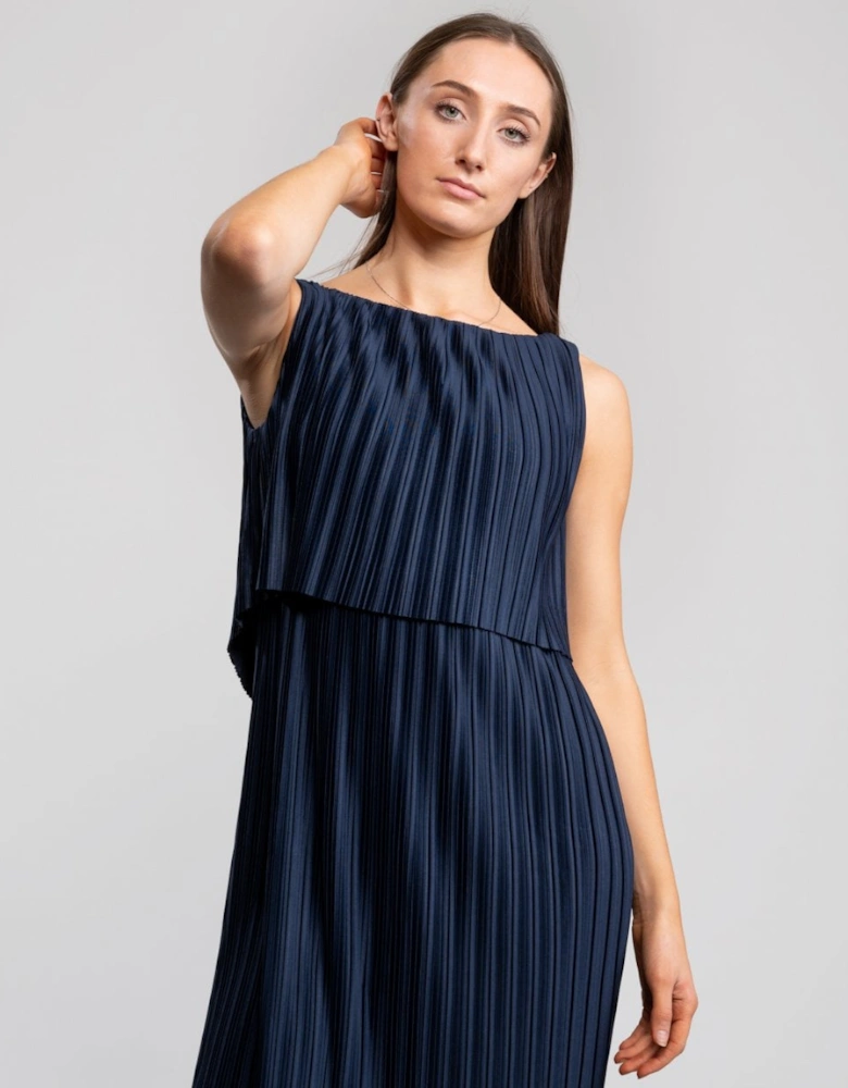 Great Plains Narcissus Jersey Pleated Womens Dress