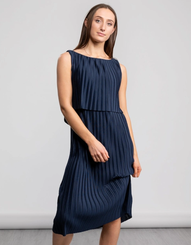 Great Plains Narcissus Jersey Pleated Womens Dress