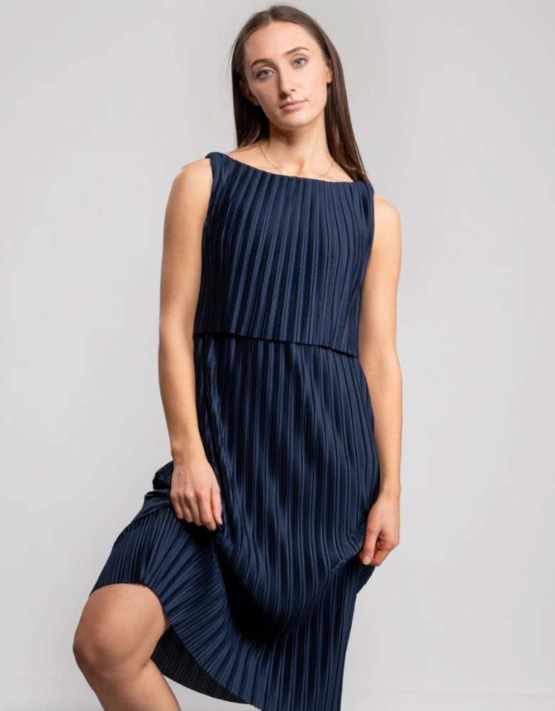 Great Plains Narcissus Jersey Pleated Womens Dress