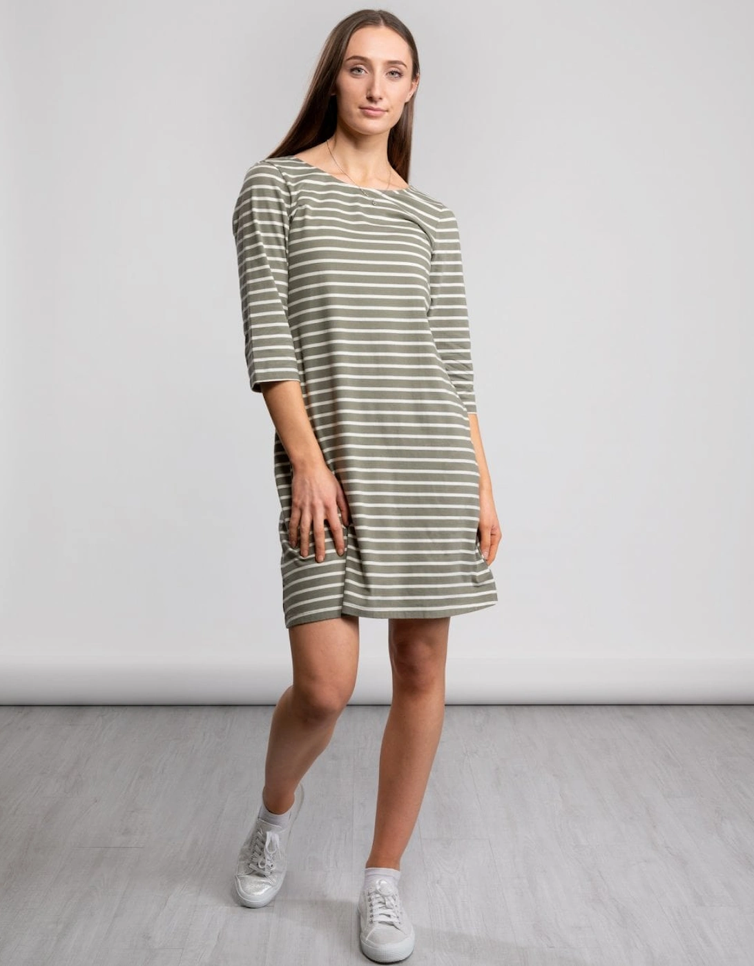 Great Plains Sunday Stripe Jersey Smock Womens Dress