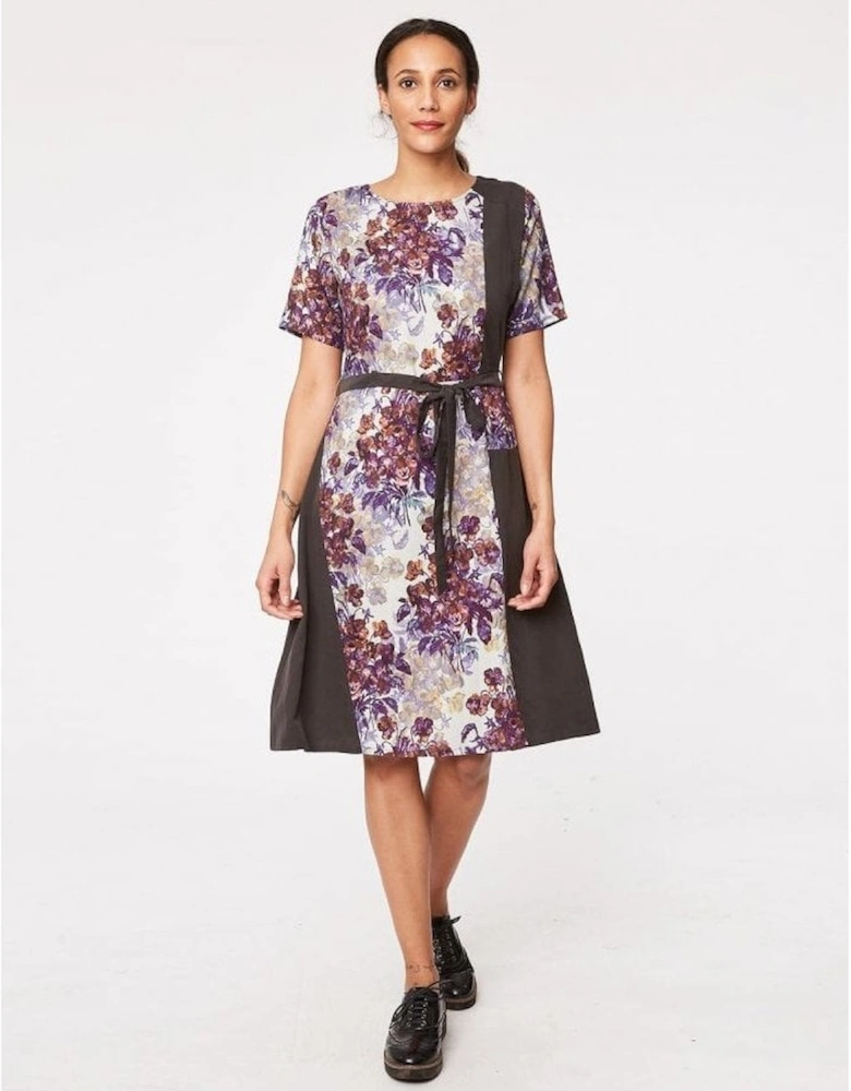 Clothing Ruskin Floral Print Tie Waist Dress