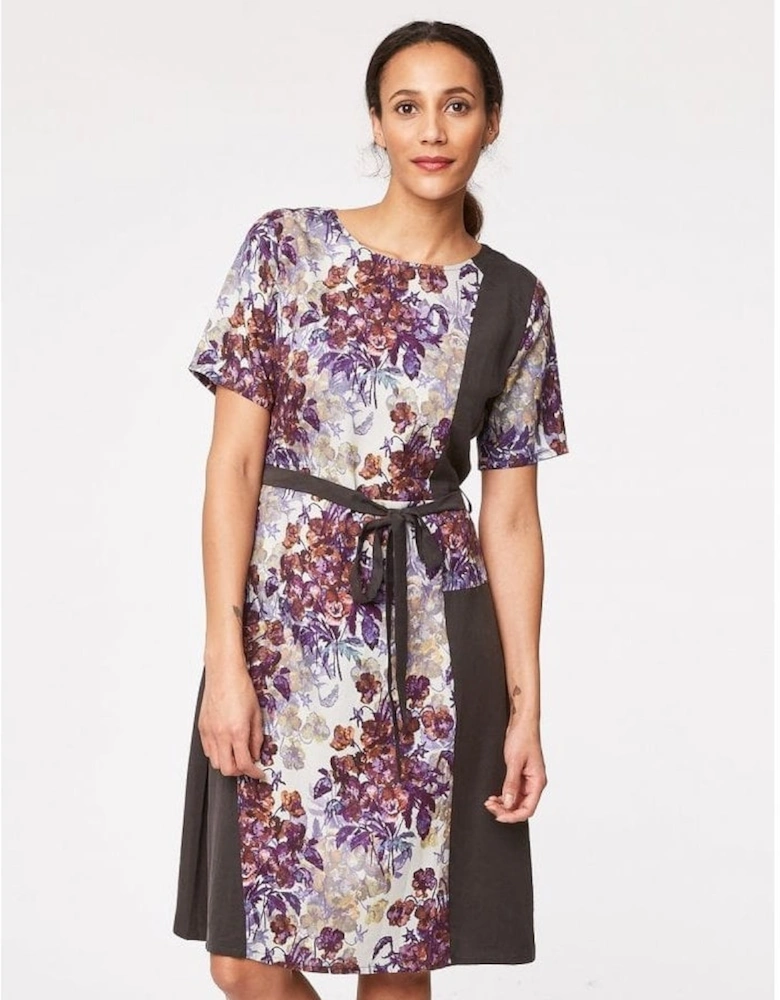 Clothing Ruskin Floral Print Tie Waist Dress