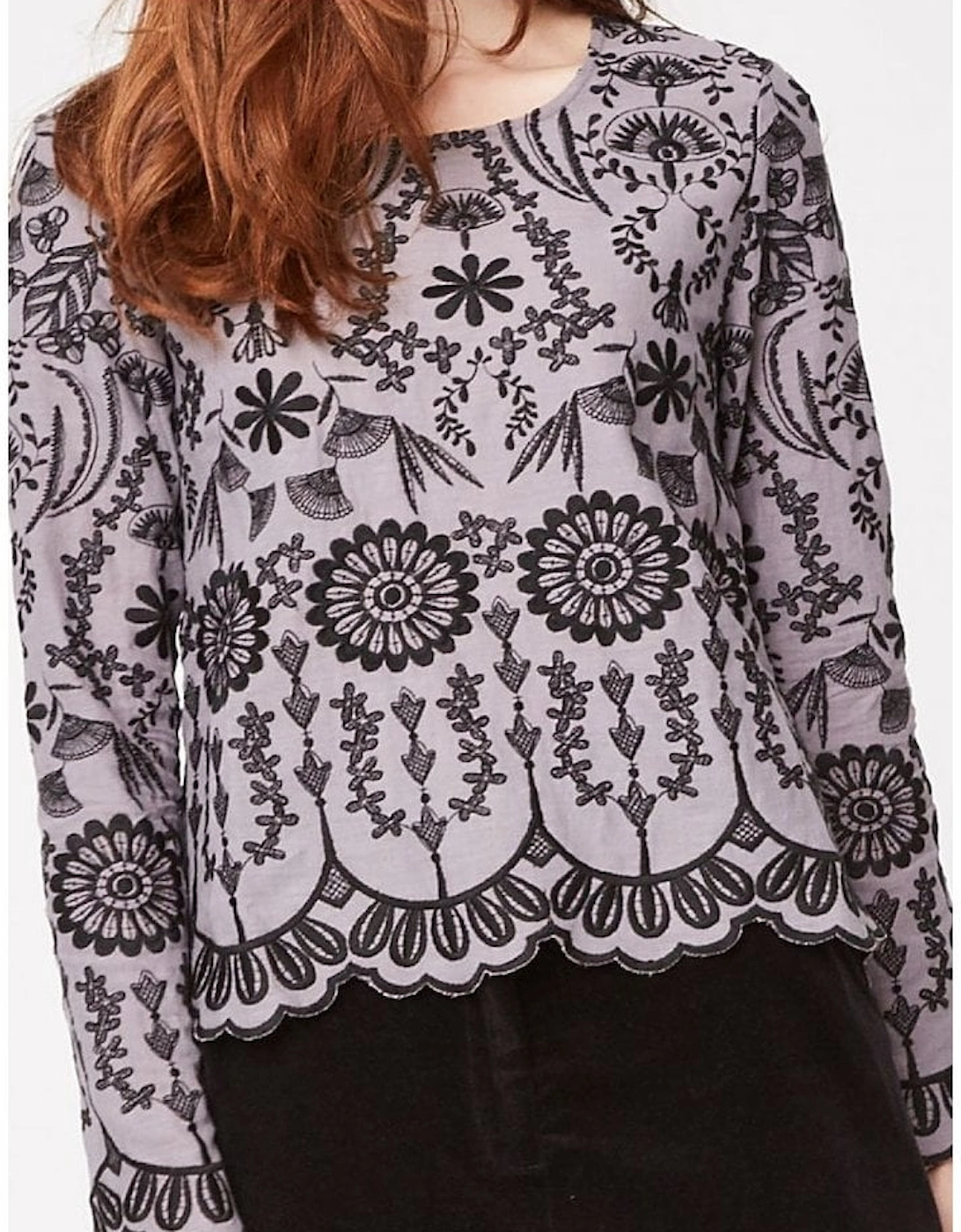 Clothing Isabella Embroidered Hemp Top