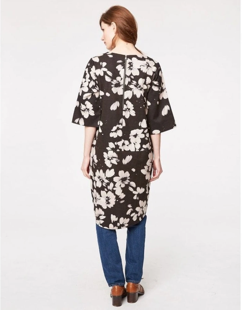 Clothing Marin Womens Tencel Flower Print Dress