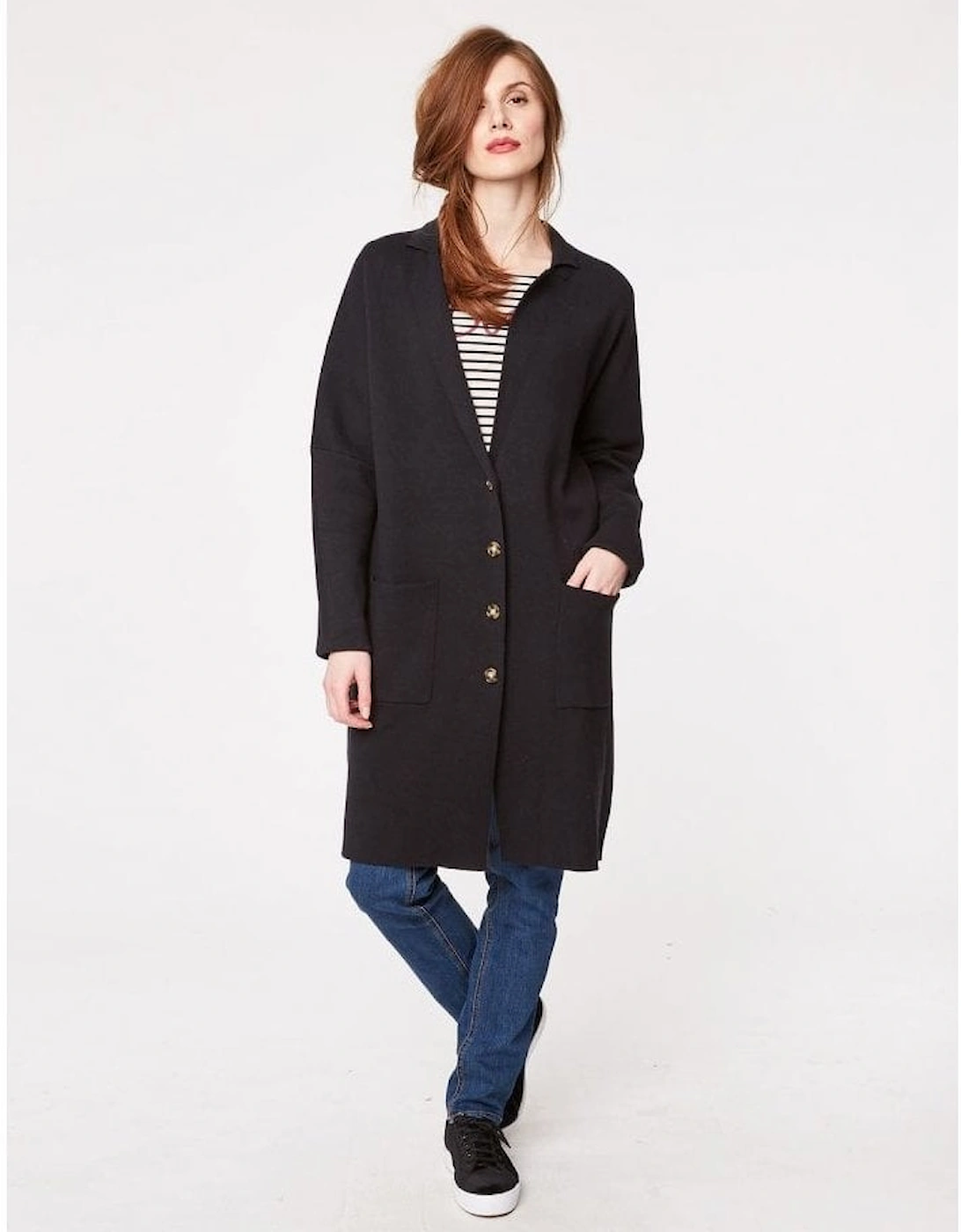 Clothing Rosemoor Black Organic Cotton Womens Coat