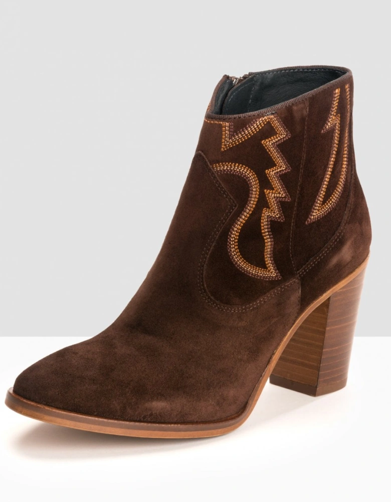 Adele Womens Suede Ankle Boots