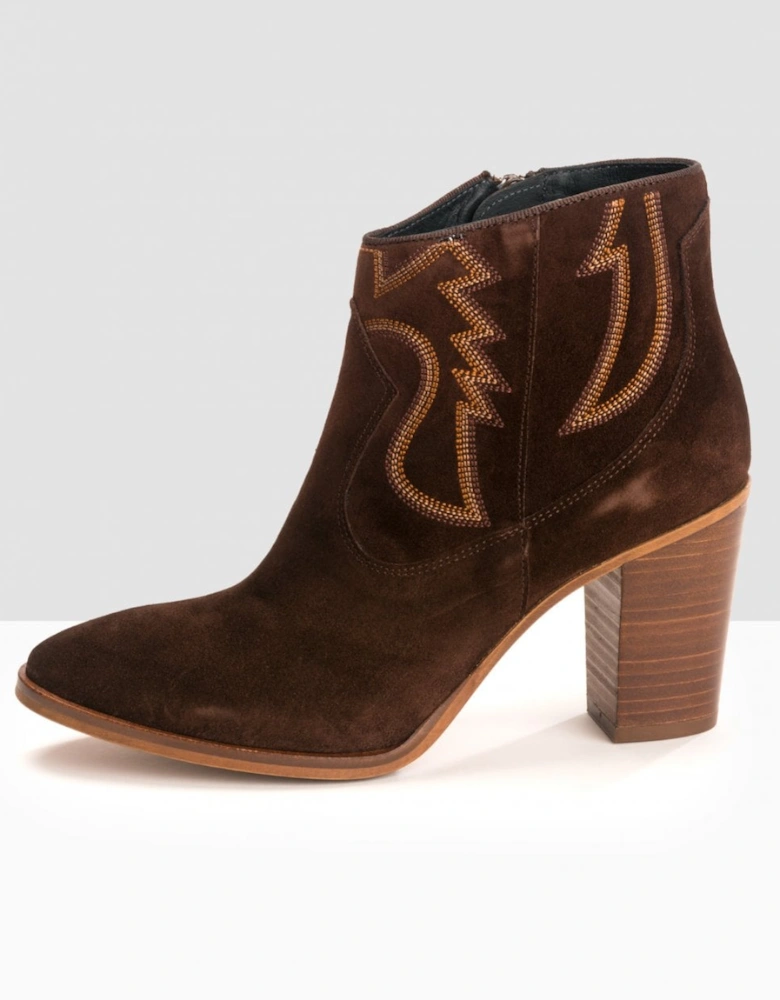 Adele Womens Suede Ankle Boots