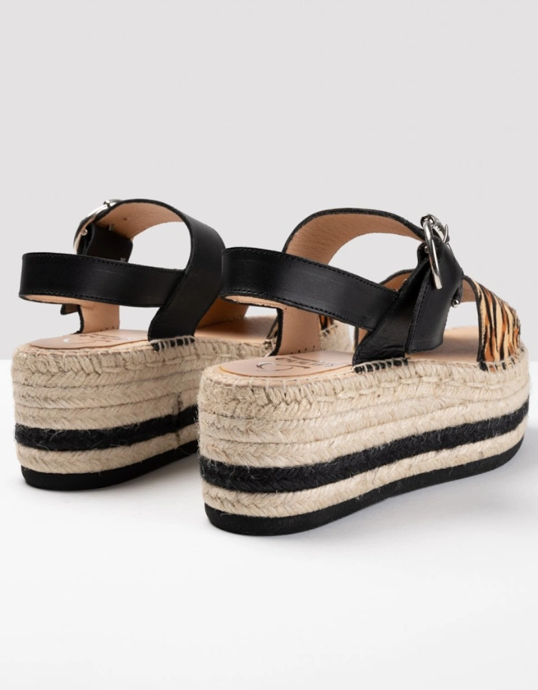 Pony Womens Flatform Sandals