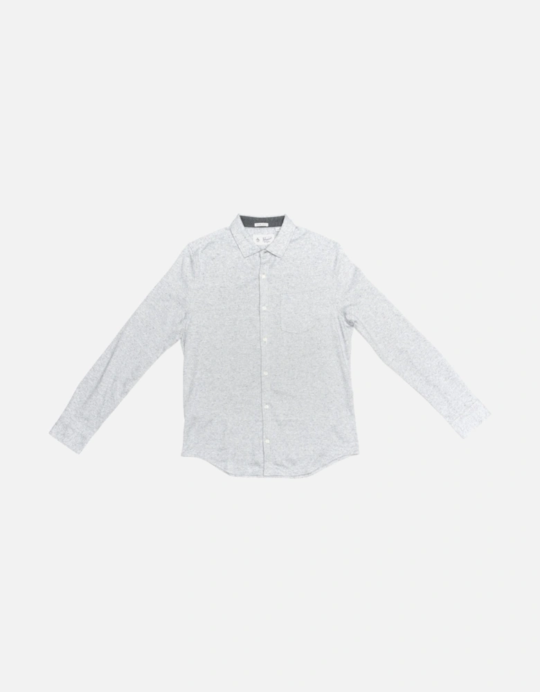 Long Sleeve Knitted Nep Mens Shirt