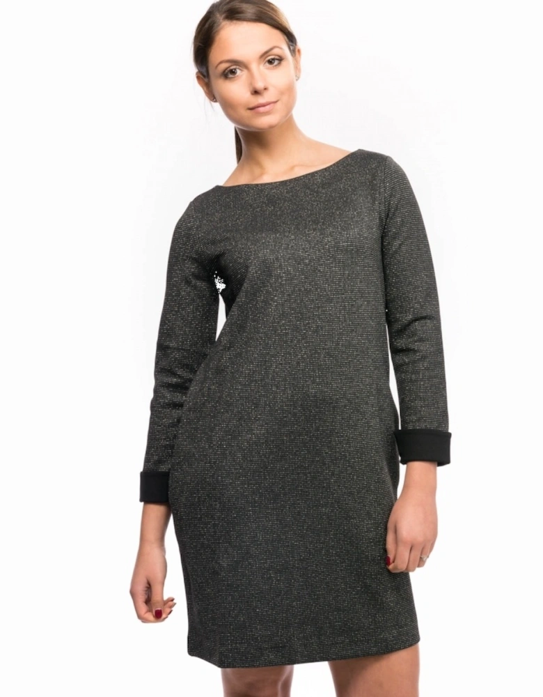 Louna Jersey Long Sleeved Embellished Tunic Dress