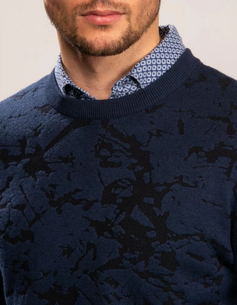 Cotton Blend Abstract Mens Sweatshirt