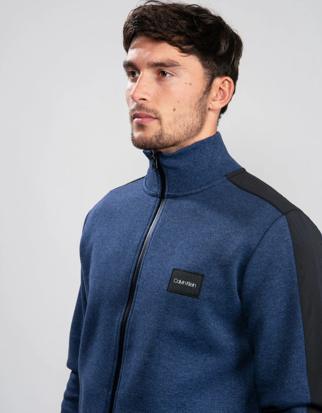 Full Zip 2 Tone Sweatshirt