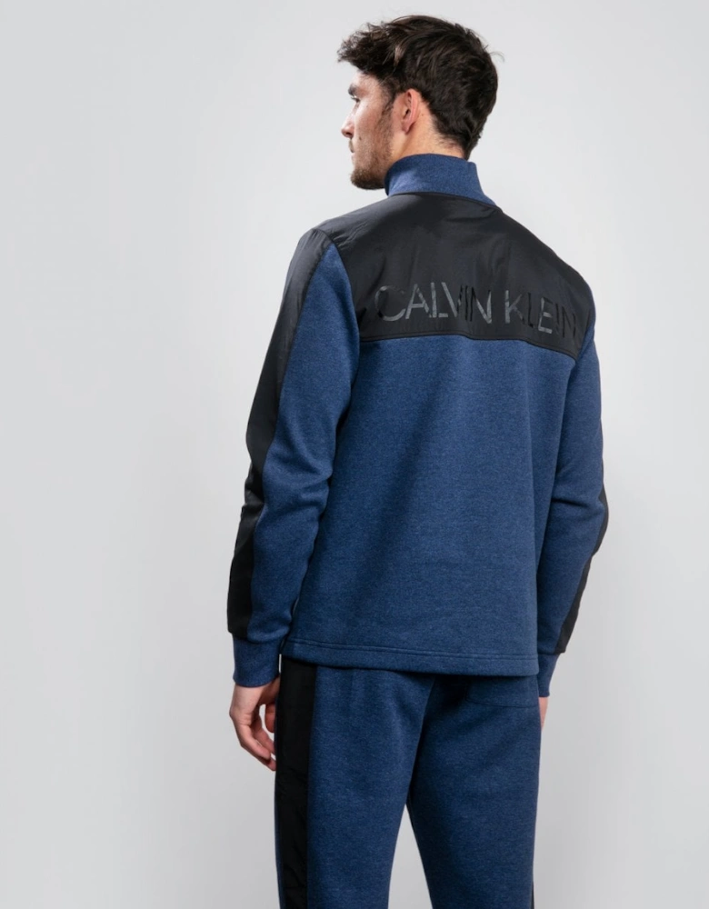 Full Zip 2 Tone Sweatshirt