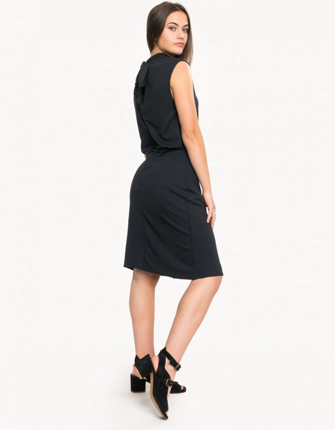 Great Plains Joelle Jersey Bow Back Womens Dress