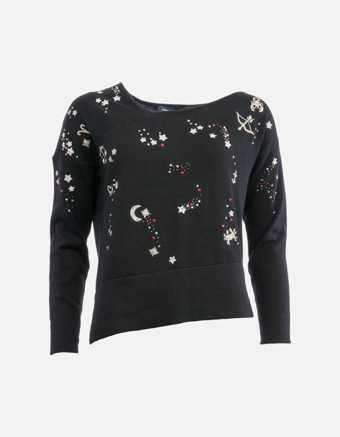 Zodiac Knits Womens Slash Neck Jumper