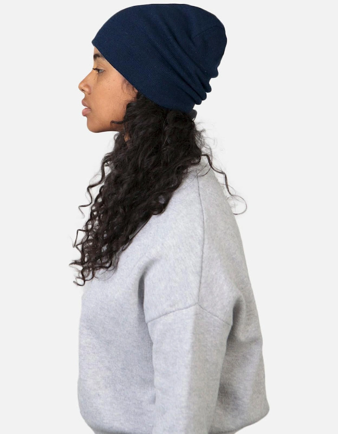 Barts Men's Navy Eclipse Knit Oversize Beanie By - Image 3