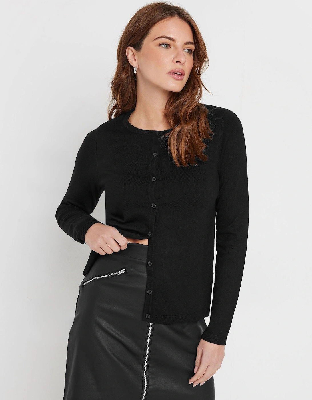 Coated A Line Zip Skirt - Black, 2 of 1