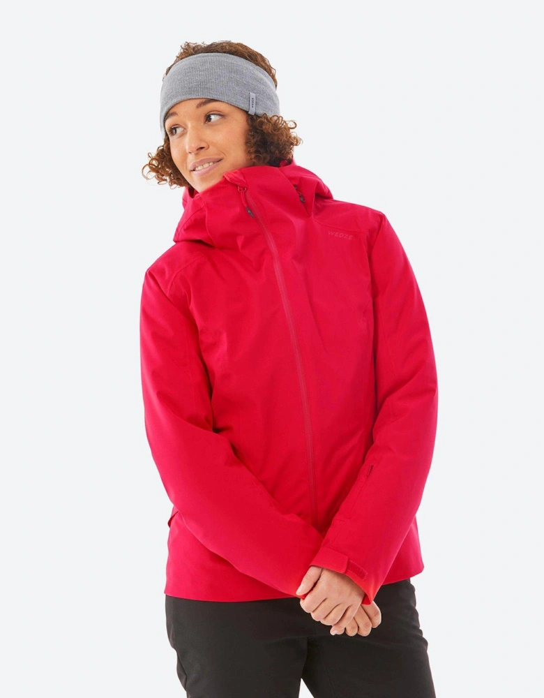 Women's Warm 500 Ski Jacket - Red