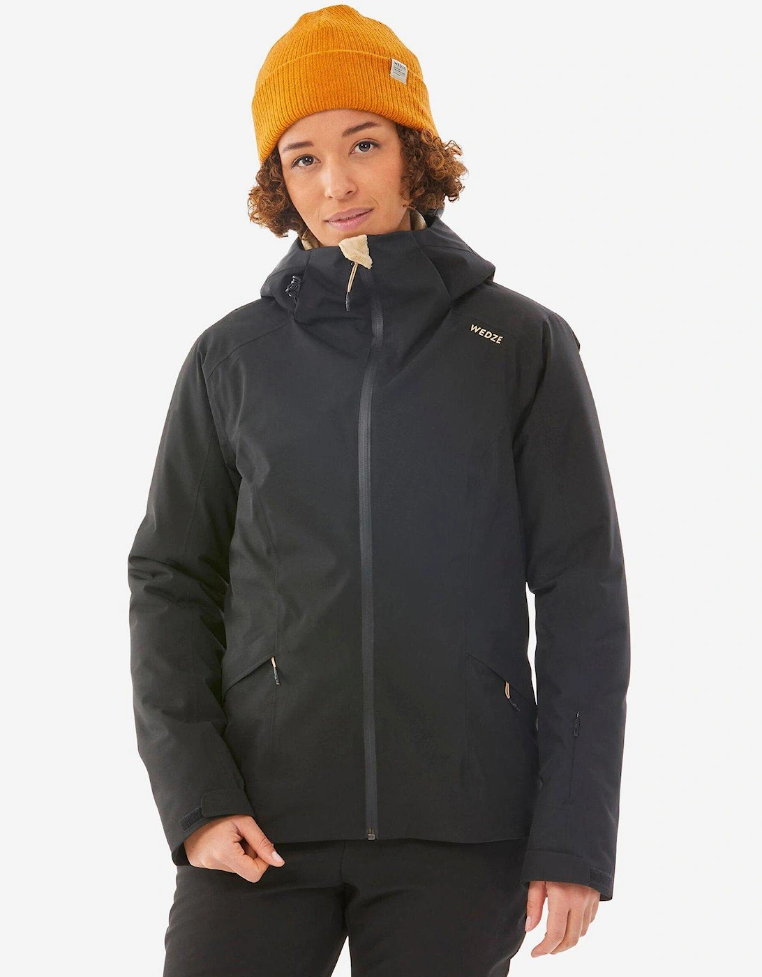 Women's 500 Warm Ski Jacket 500 - Black, 7 of 6