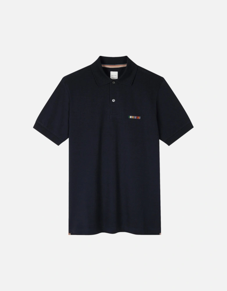 Multi Stripe Embroidered Polo Shirt 49 DK NAVY