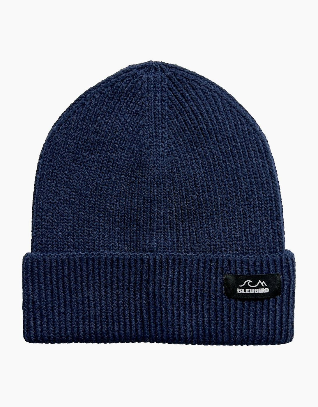 Bleubird Unisex Blue Adults Elements Ribbed Knit Cuffed Beanie - Size: One Size