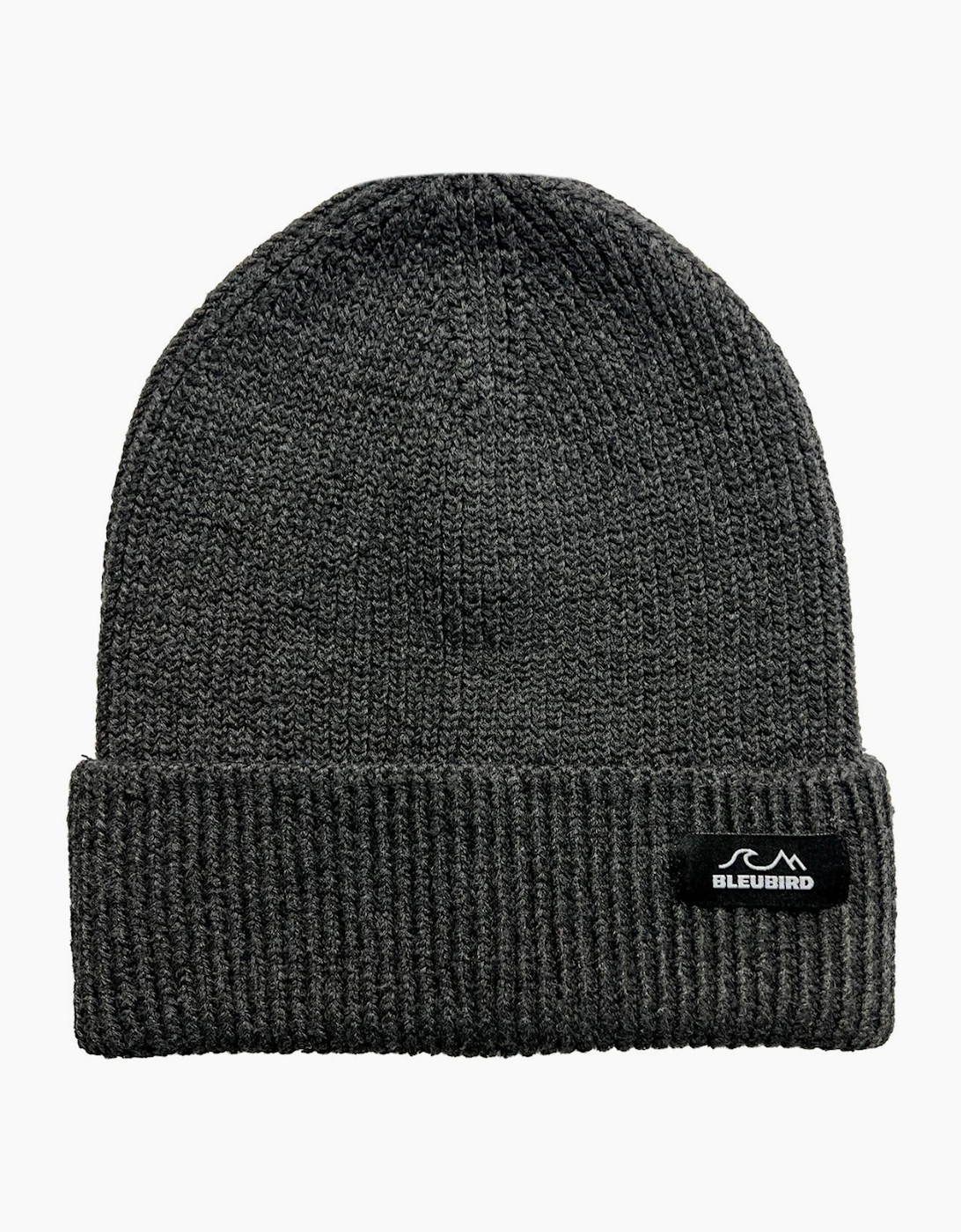 Bleubird Unisex Grey Adults Elements Ribbed Knit Cuffed Beanie - Size: One Size