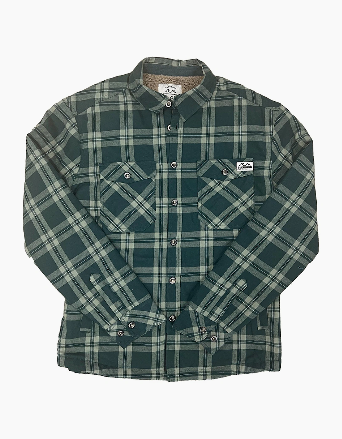 Bleubird Men's Willow Sequoia Checked Button Up Overshirt - Size: Regular/36