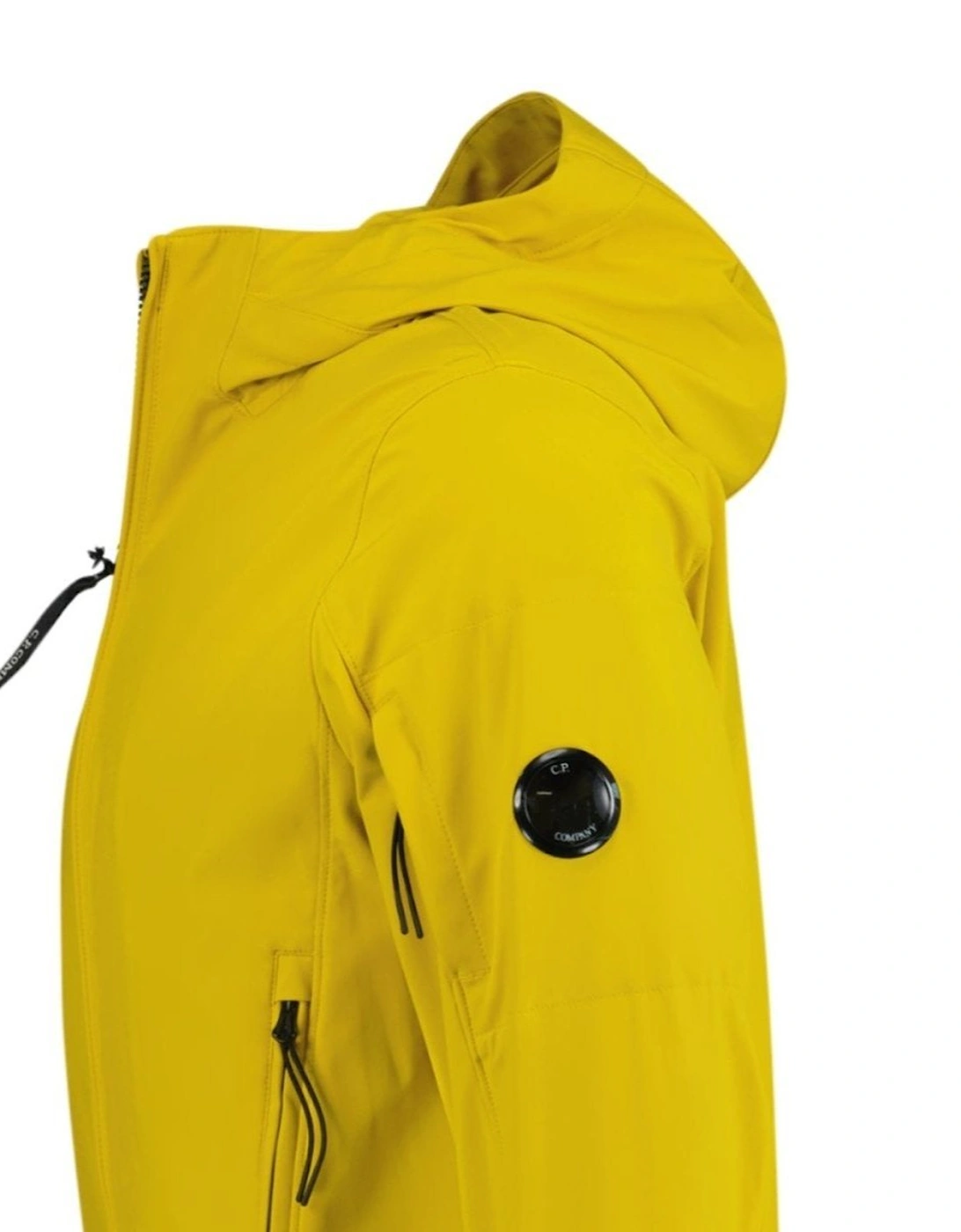 Softshell Hooded Arm Lens Jacket Yellow