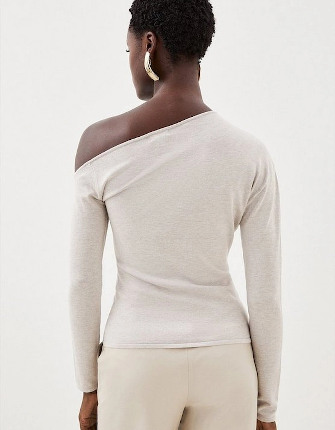 Viscose Blend Asymmetric Jumper