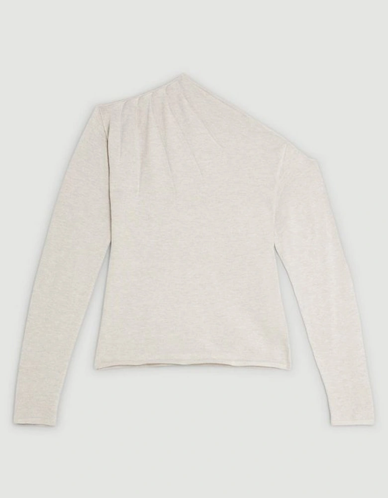 Viscose Blend Asymmetric Jumper