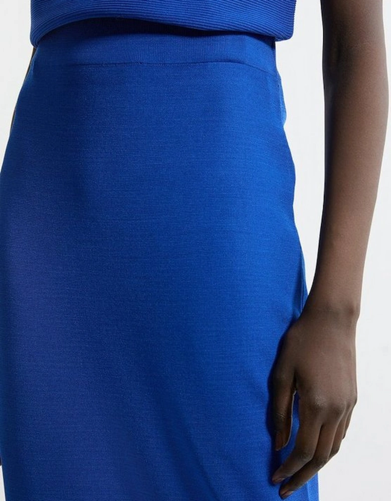 Polished Slinky Knit Pencil Skirt