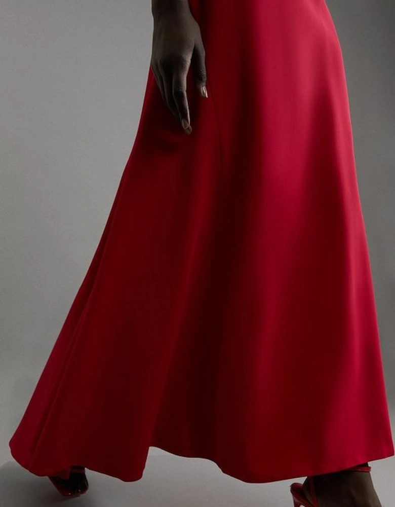 Tailored Maxi Waterfall Skirt