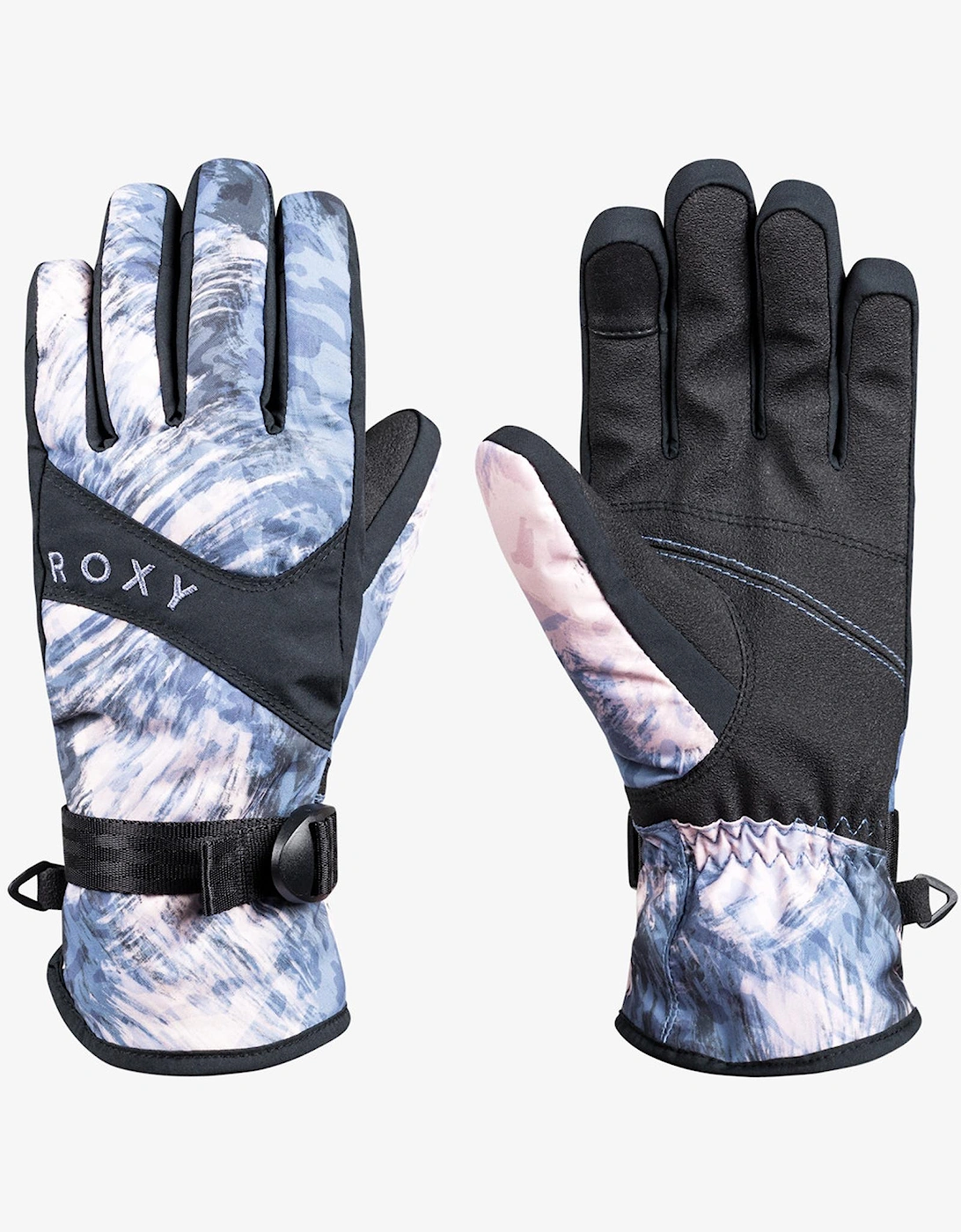 Women's Roxy Womens Roxy Jetty Winter Sport Ski Gloves Waterproof Insulated Touchscreen - Black - Size: XL