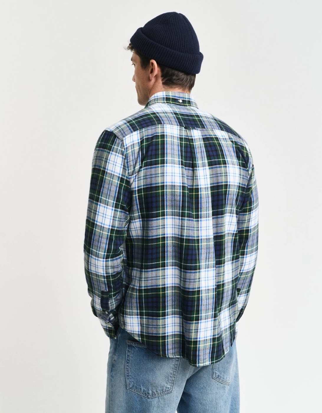 Mens Regular Fit Checked Flannel Shirt