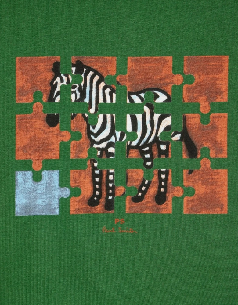 PS Mens Regular Fit Jigsaw Zebra T-Shirt