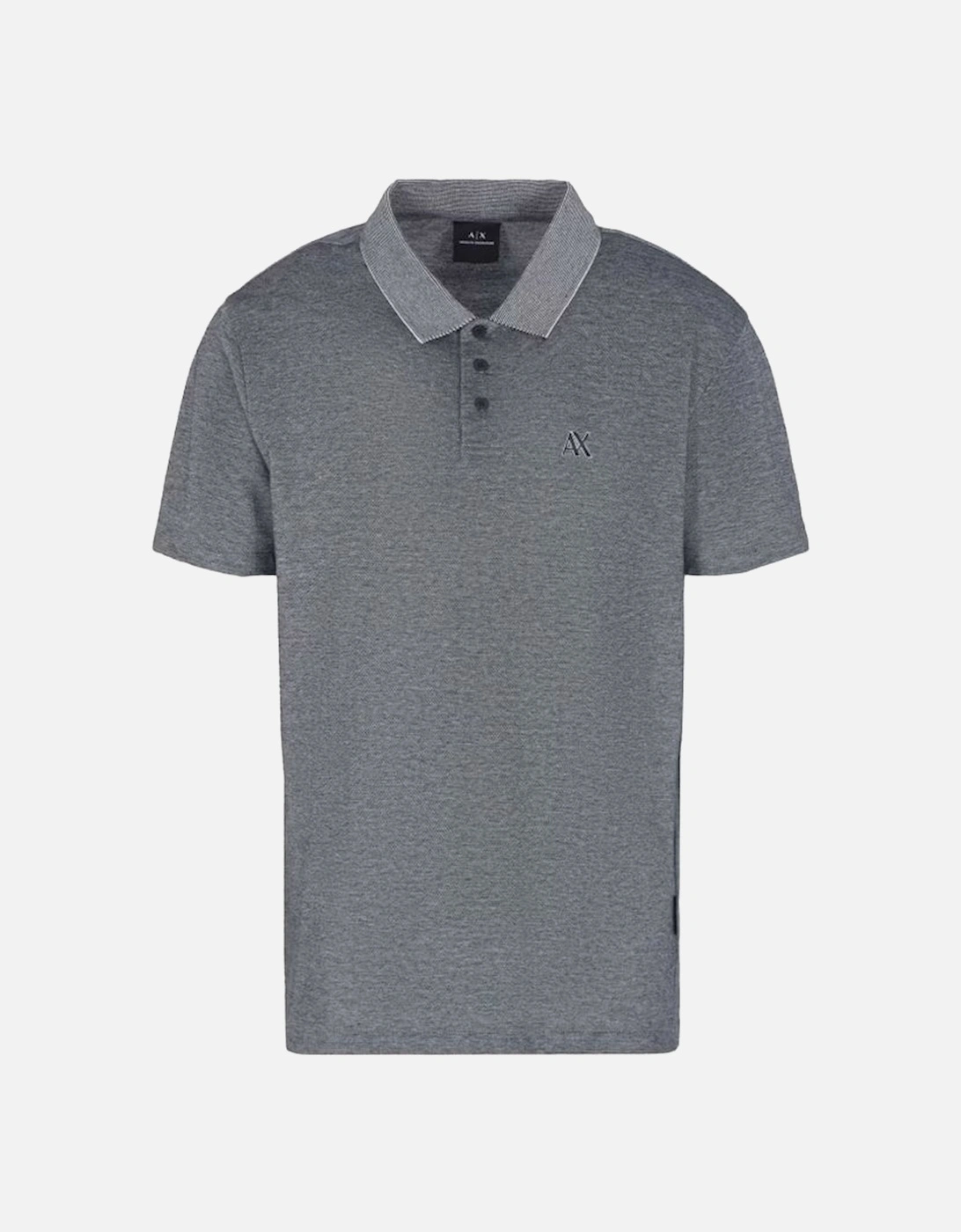 Armani Exchange Men's Blue Polo Navy/Off White - : 40/Regular L
