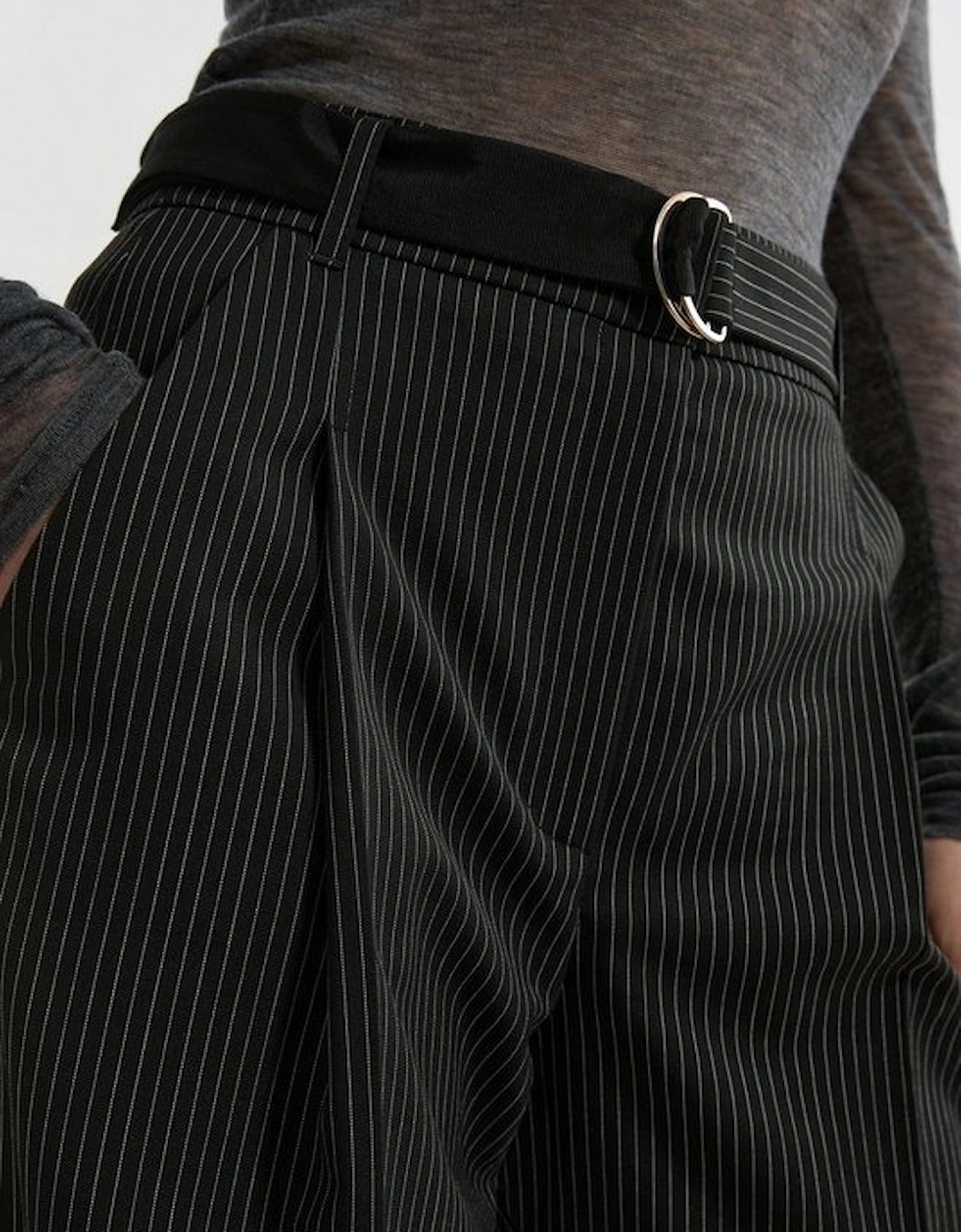 Pinstripe Tailored Detail Trouser