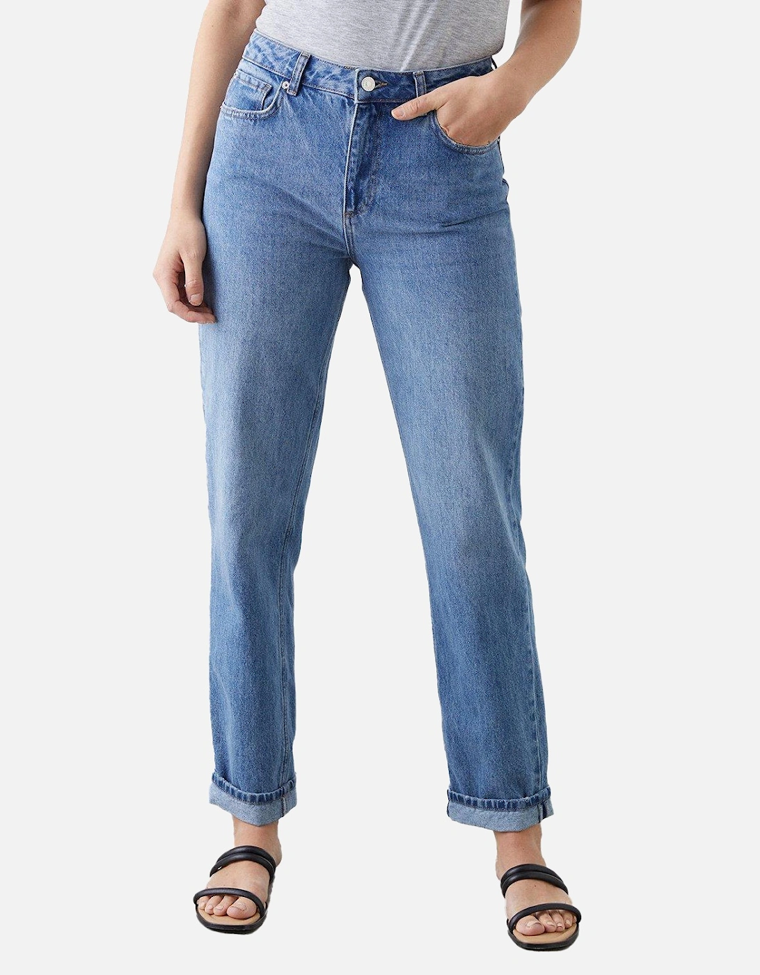 Womens/Ladies Tall Boyfriend Jeans, 4 of 3