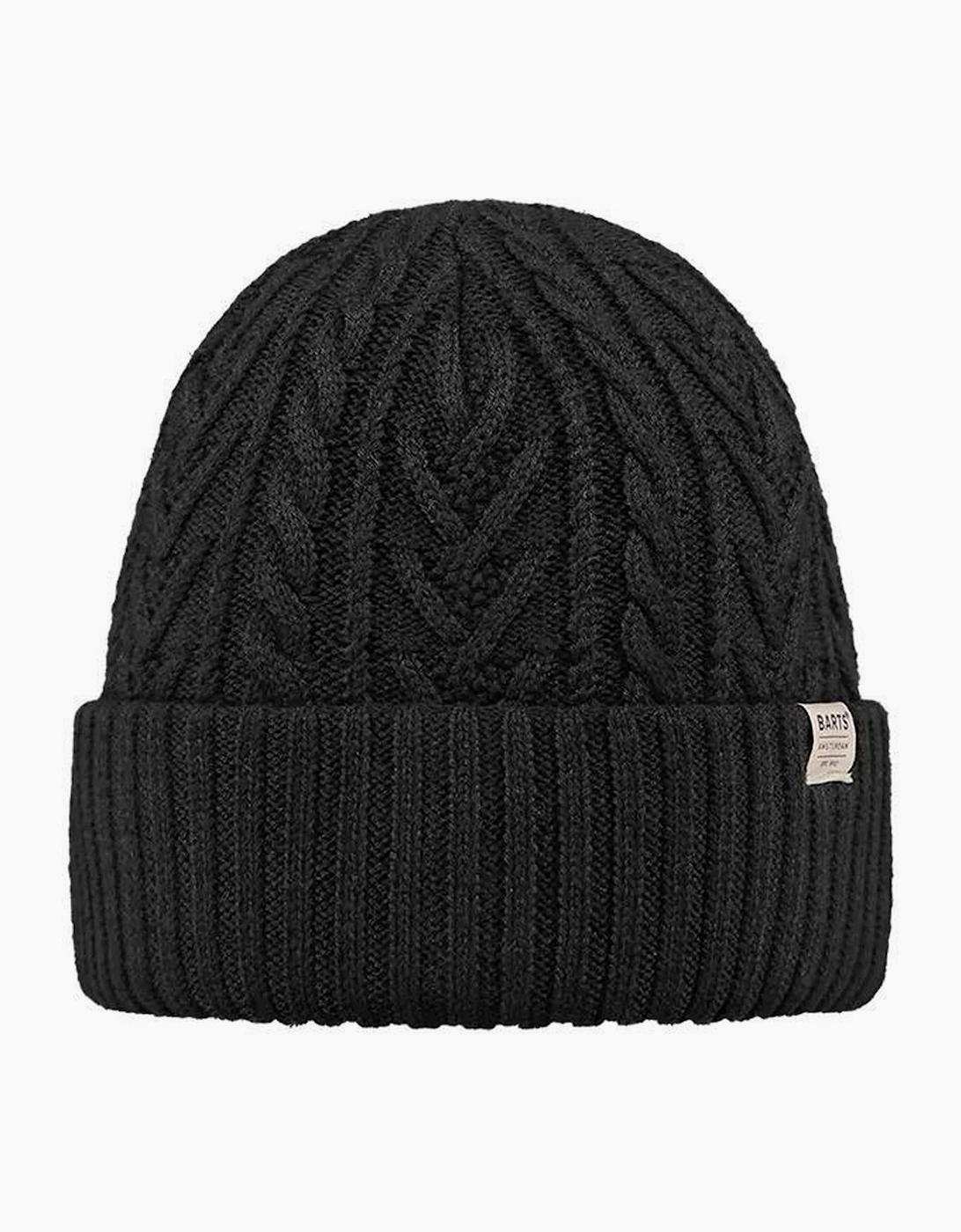 Barts Men's Black Pacifick Fleece Lined Beanie - Size: One Size