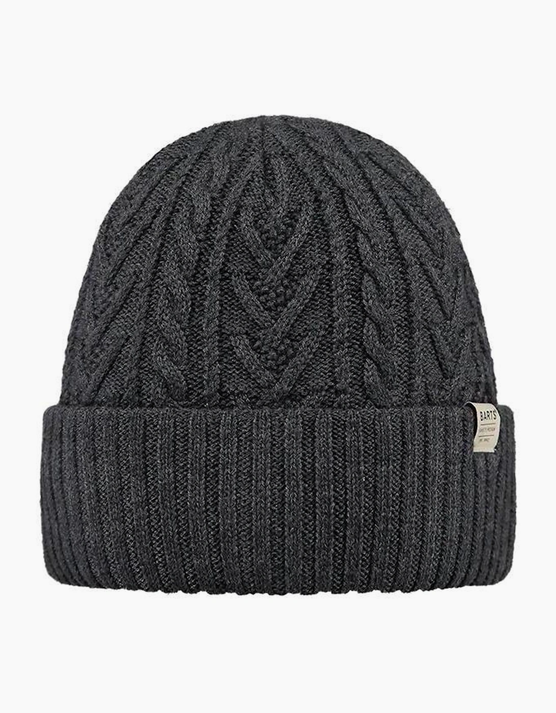 Barts Men's Grey Pacifick Fleece Lined Beanie - Size: One Size
