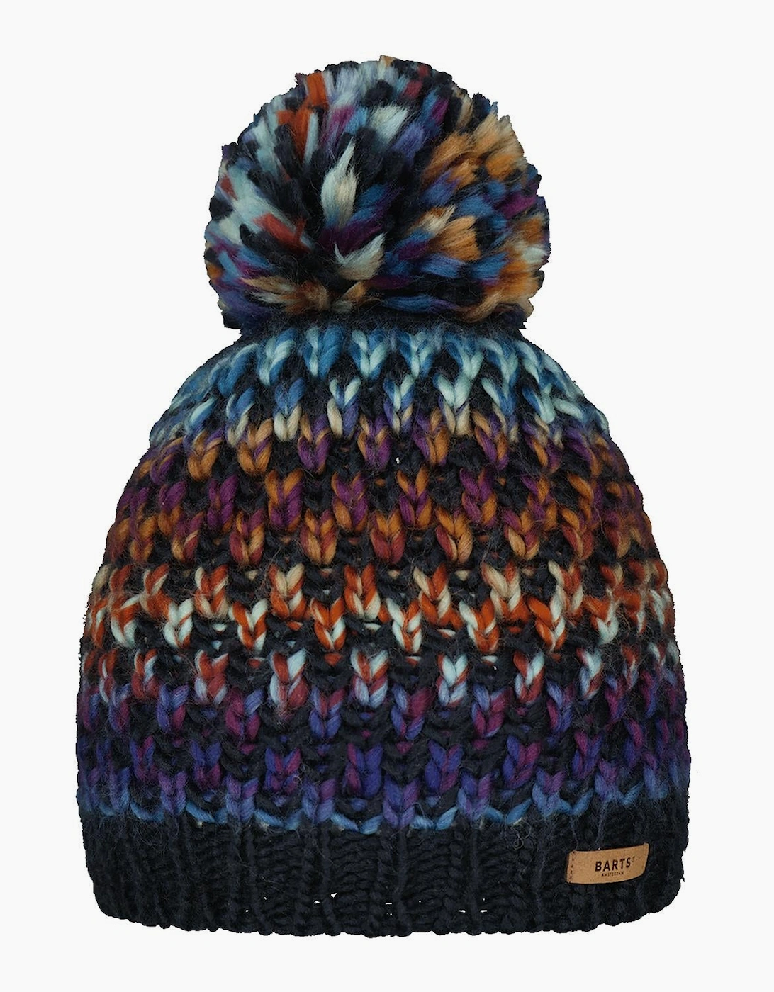 Barts Women's Barts Womens Nicole Knitted Lined Warm Winter Beanie Bobble Hat - Navy