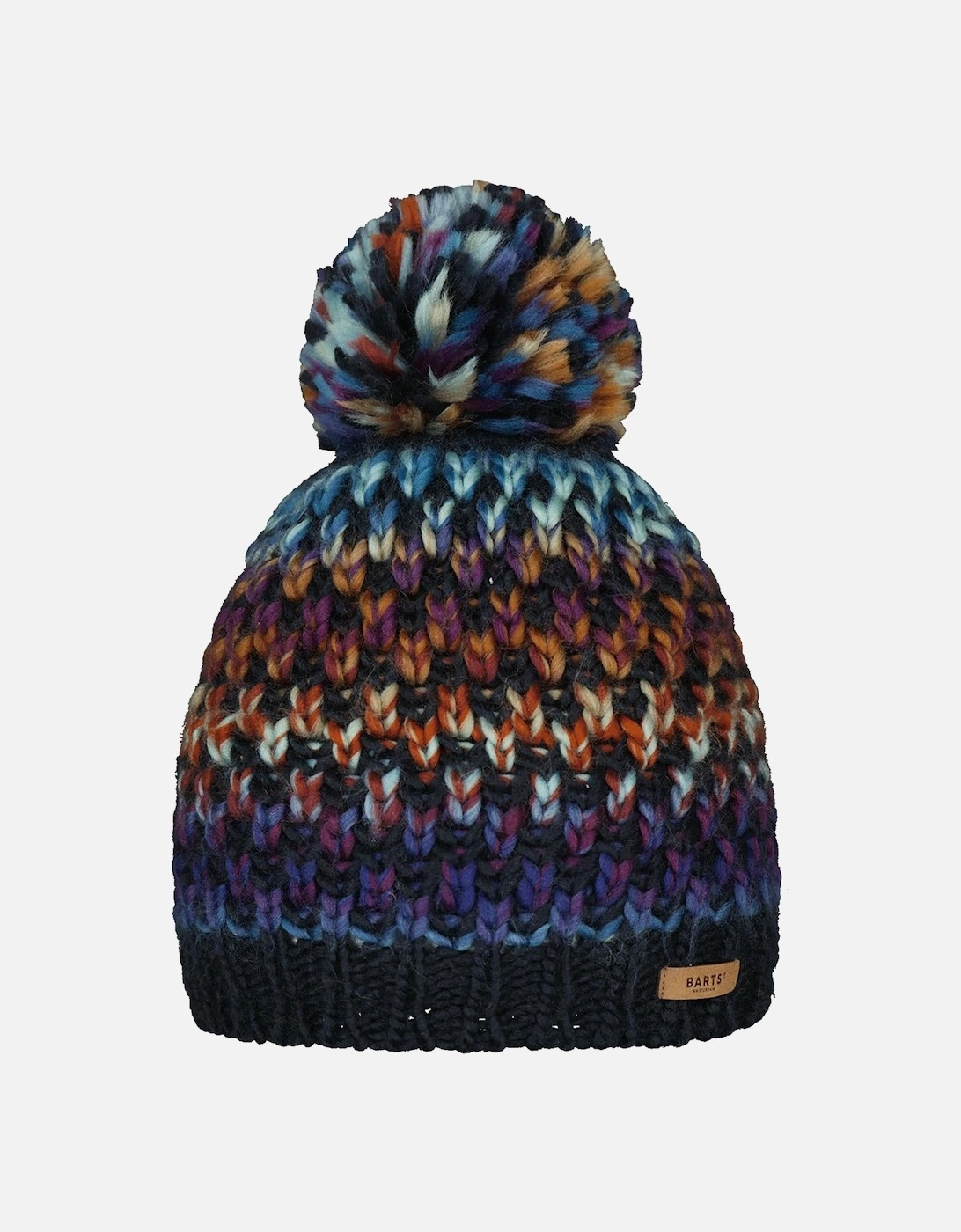 Womens Nicole Knitted Lined Warm Winter Beanie Bobble Hat, 2 of 1