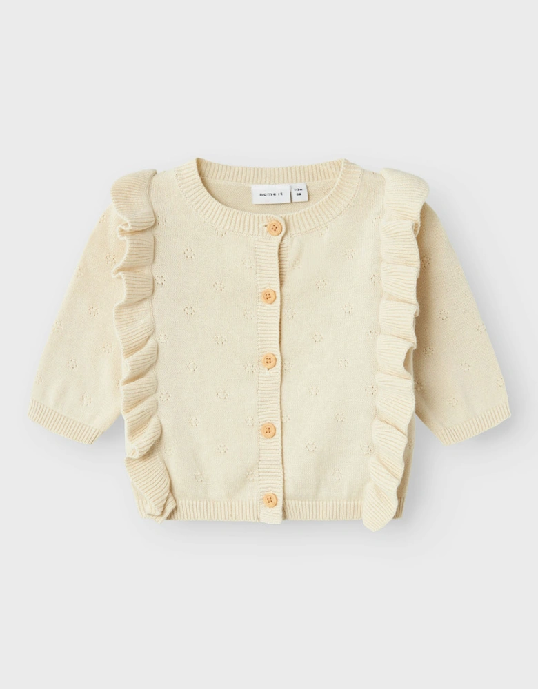 Baby Somine Long Sleeve Knit Cardigan Summer Sand