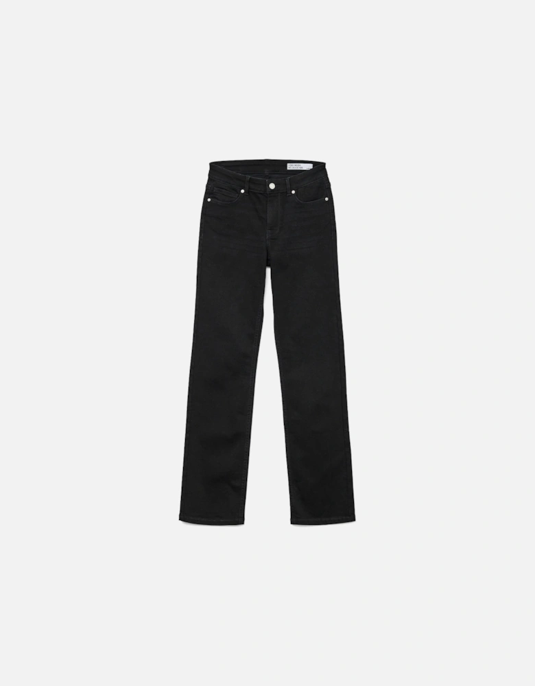 Women's DAF Straight Jeans Black Denim