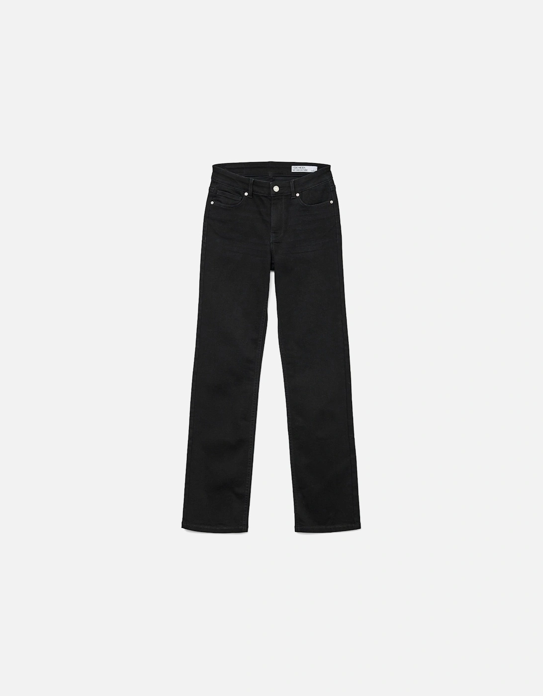 Women's DAF Straight Jeans Black Denim, 3 of 2