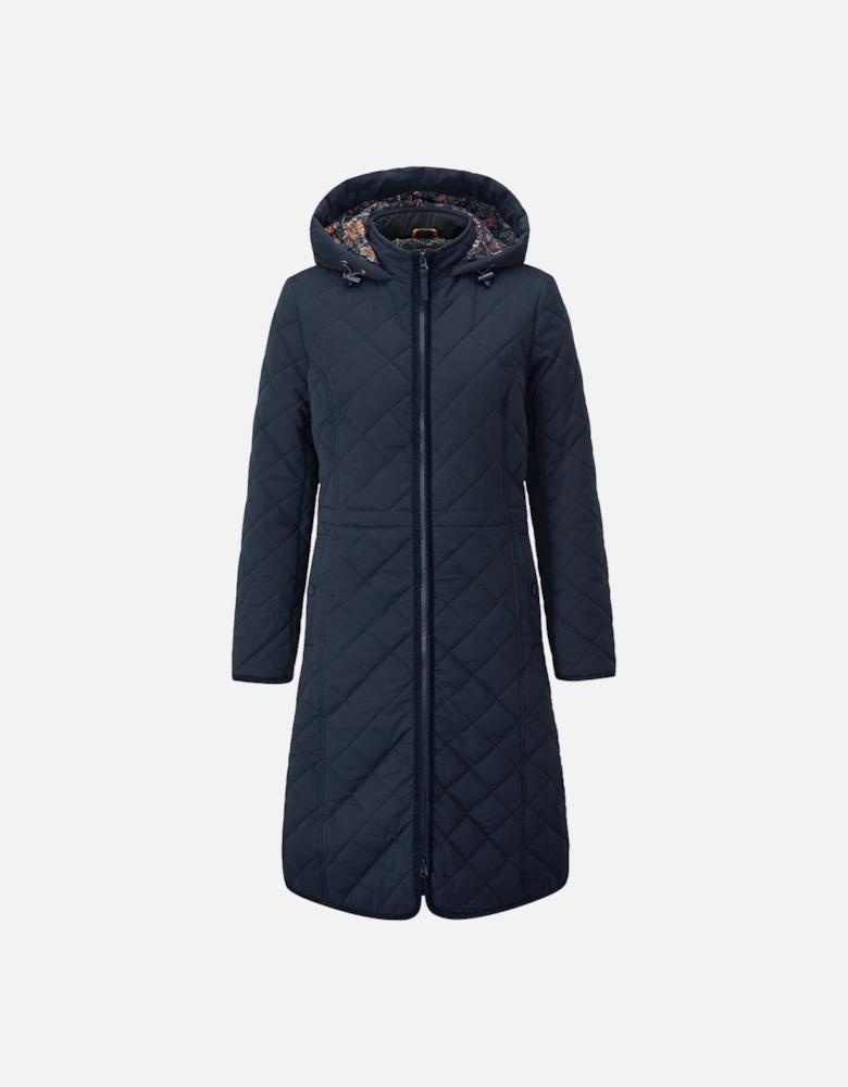 Surrey Ladies Quilted Coat Navy