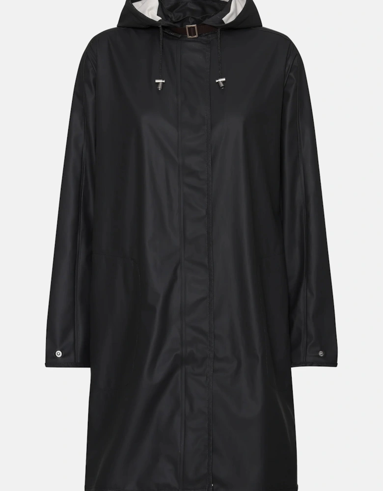 rain mac in classic black