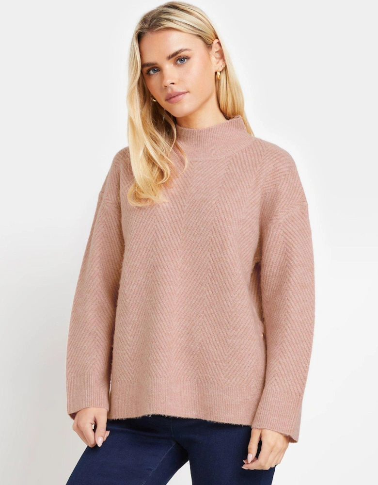 Petite Knitted Jumper - Pink