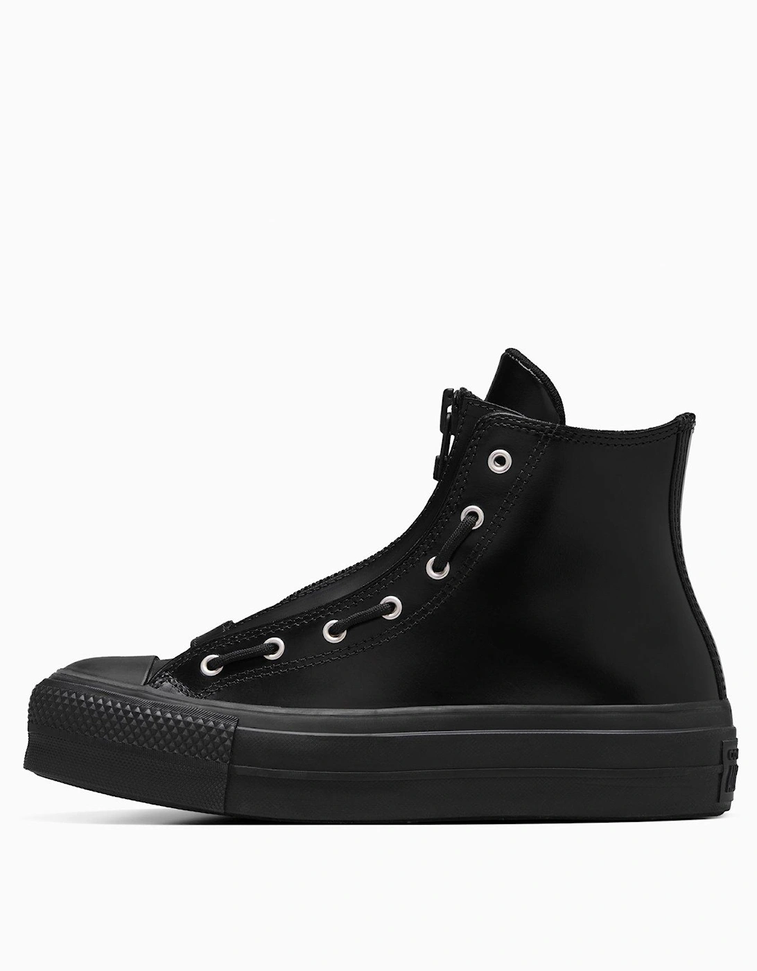 Womens Lux Chuck Taylor All Star Hi Top Lift Trainers - Black, 3 of 2