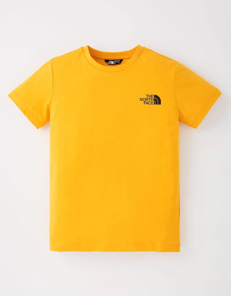 Junior Boys Redbox Short Sleeve Tee - Gold